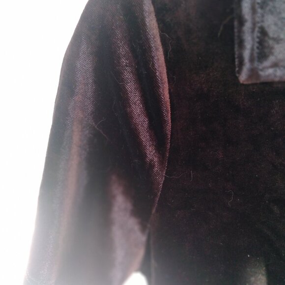 DIVIDED BLACK VELOUR JUMPSUIT SIZE M MEDIUM NEW WITH TAGS SHORT SLEEVES HALF-ZIP - Picture 6 of 15